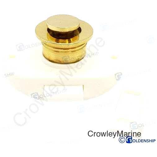 DOOR LATCH (POLISHED BUTN) (GS72441)