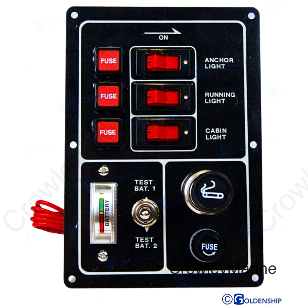 SWITCH PNL 3-GANG W/TESTER (GS11189)