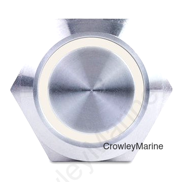 Sierra AV10040W Push-Button Switch, Off/On, White Halo LED