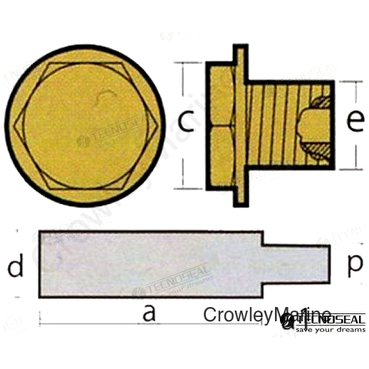 ANODE NANNI MERCEDES C/TAP (TEN02100T)