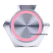 Sierra AV10030R Push-Button Switch, Off/(On), Red Halo LED