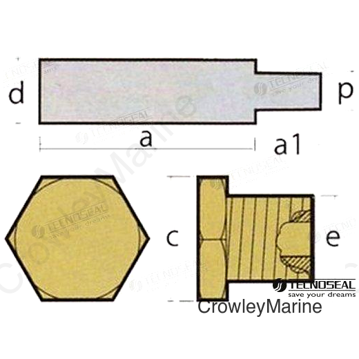 ANODE REFRIG AIFO C/TAP (TEN02012T)