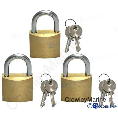 MARINE PADLOCK 30 MM (3 PCS) (GS76080)