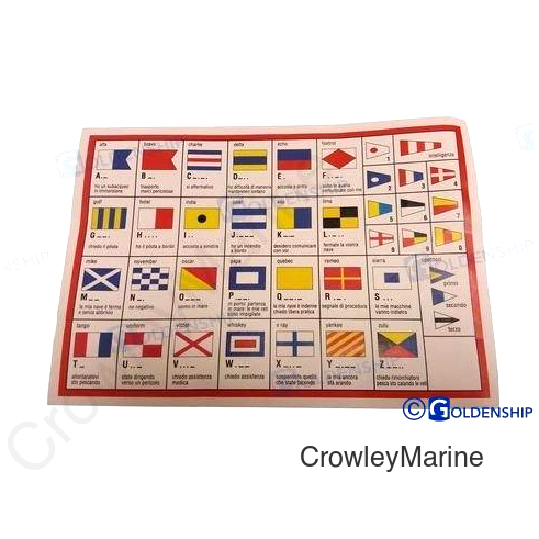 INTL CODE FLAG 40X60 CM (GS73442)