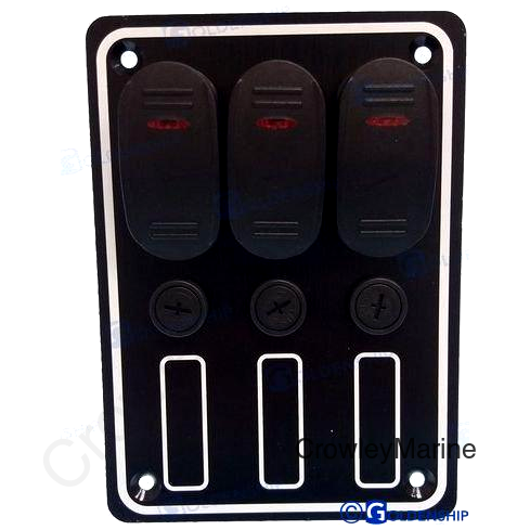3 GANG WTRPRF SWITCH PNL (GS11194)
