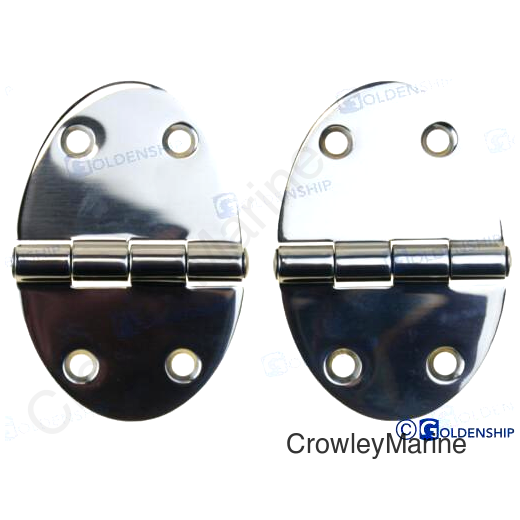 OVAL INOX HINGE 67X48 (2PK) (GS72195)