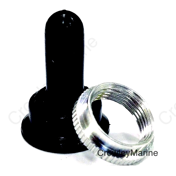 Black Boot w/Chrome Ring