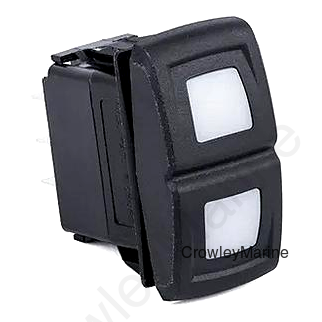 Sierra RK19040 Contura XIV Rocker Switch, ON-OFF-ON, SPDT