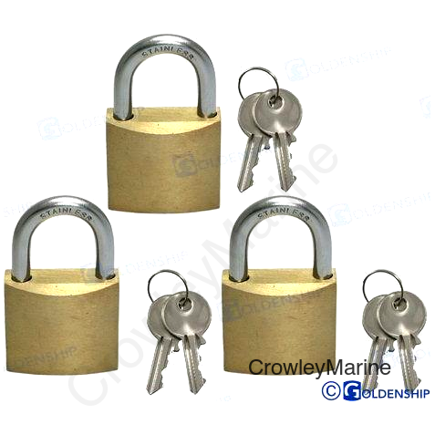 MARINE PADLOCK 40 MM (3 PCS) (GS76081)