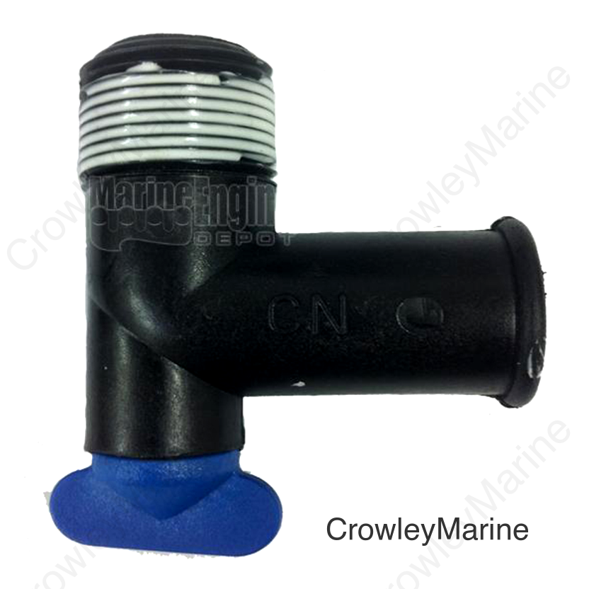 Fitting, 3/4 X 1 Hose 90 w/Drain