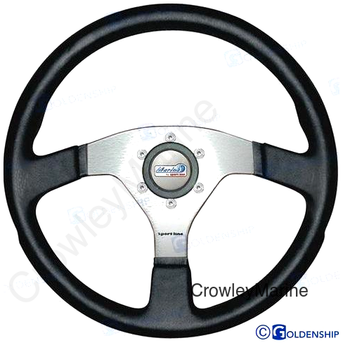 STRG WHELL MARINA 350MM BLK (GS41145)