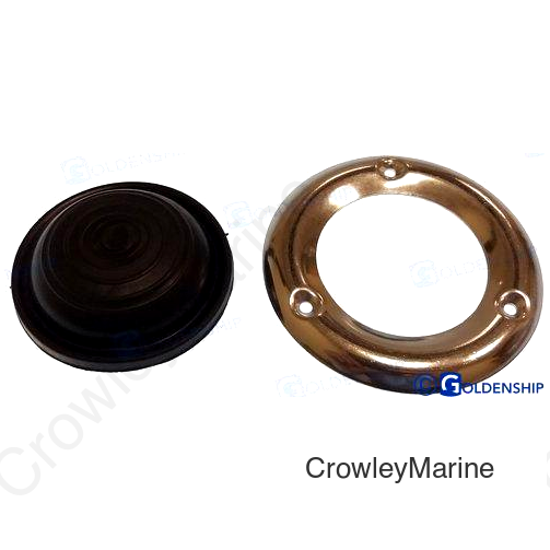 RUBBER CAP W SS FLANGE BLK (GS63093)