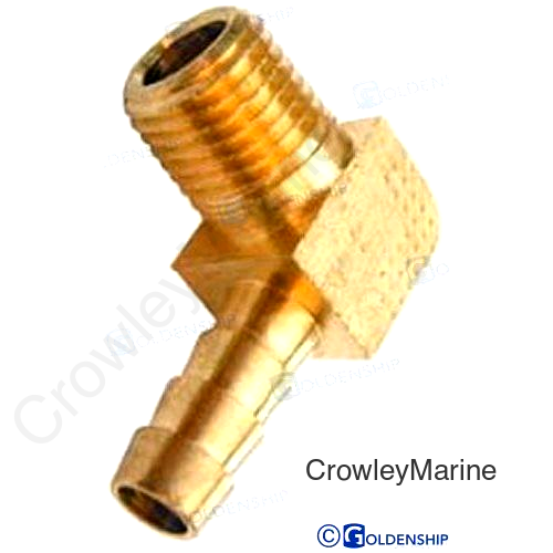 90DG FUEL ELBOW 1/4"  (PACK 2) (GS31157)