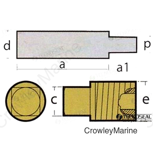 ANODE COOLING GM C/TAP (TEN02002T)