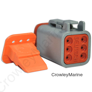 6 Pin Plug Deutsch, J/E (Drop Ship Only)