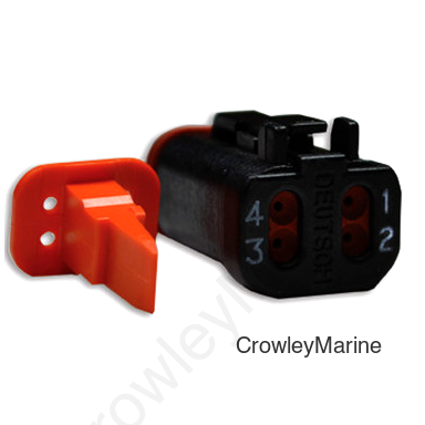 4 Pin Plug Deutsch, J/E (Drop Ship Only)