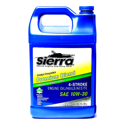 [18-9420CAT-3] Sierra 9420CAT3 4-Stroke Mineral Forumulation Marine Outboard Engine Oil, 10W-30, Gal