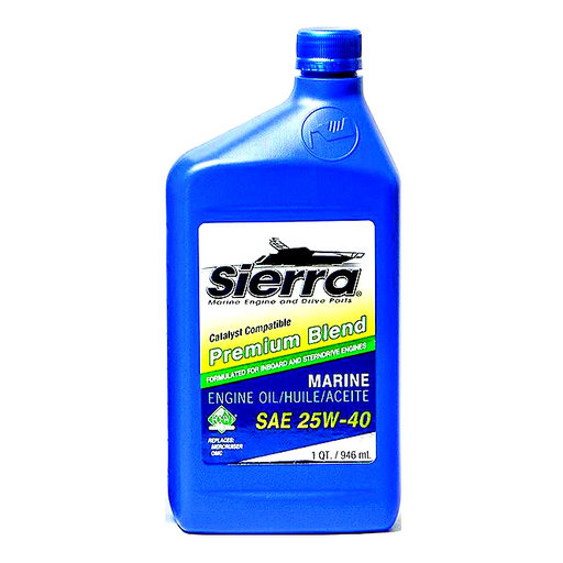 [18-9400CAT-2] Sierra 9400CAT2 4-Cycle Stern Drive Engine Oil, 25W40 FCW, Qt.